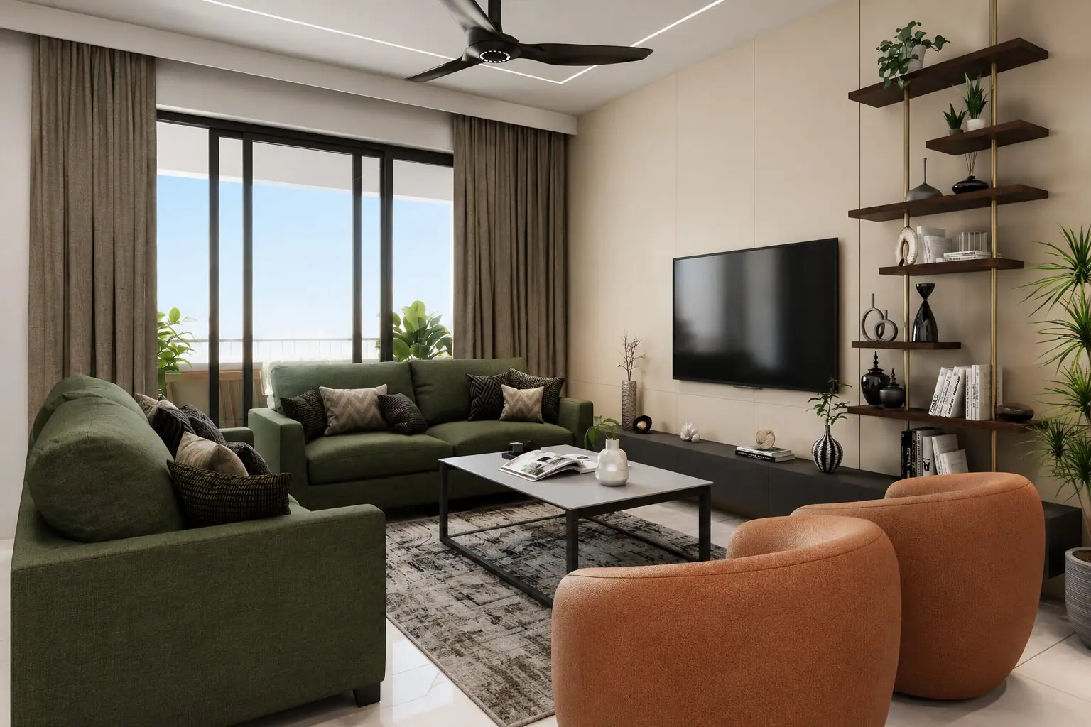 Premium living room interior